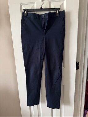 Banana Republic Women's Navy Cropped Ankle Pants
